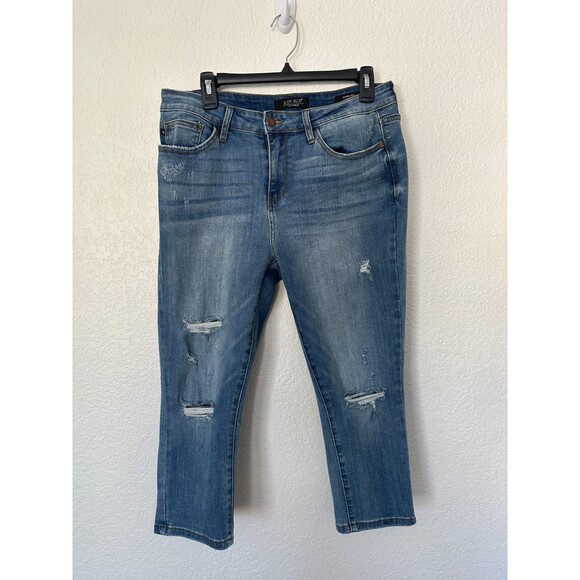Judy Blue Denim - Judy Blue Capri Fit Distressed Jeans Size 31